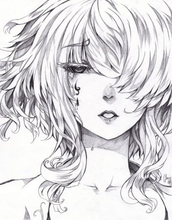 Черно белые арты