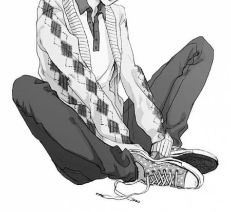 Аниме ноги парня