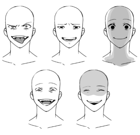 Аниме лицо референс