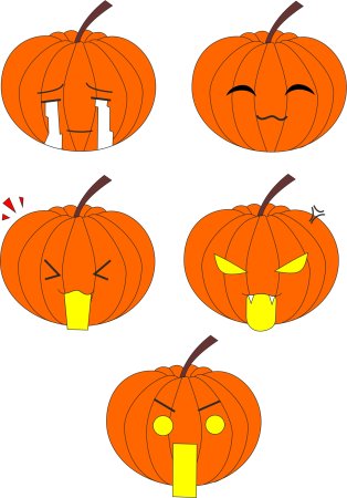 Аниме тыква Хэллоуин