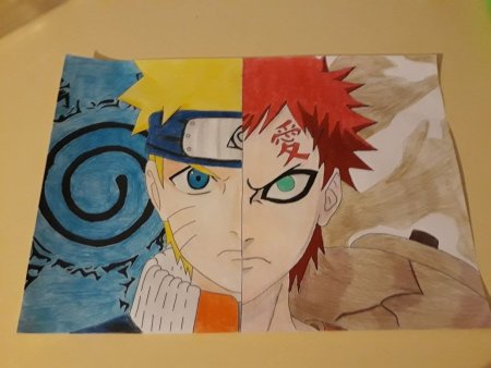 Рисунки аниме Наруто Гаара