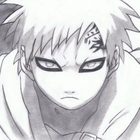 Рисунки Наруто Гаара
