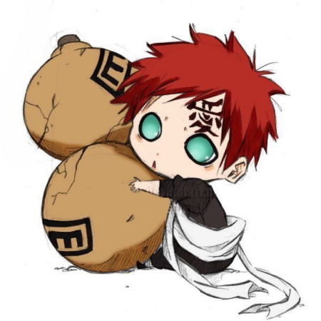Чиби Наруто Гаара