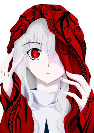 Красные глаза аниме