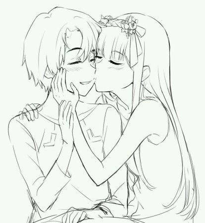 Хиро раскраска аниме