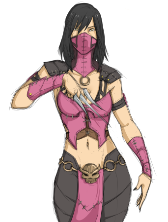 Милина Mortal Kombat арт