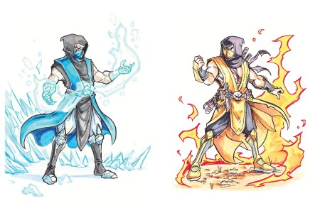 Рисунки мортал комбат саб Зиро