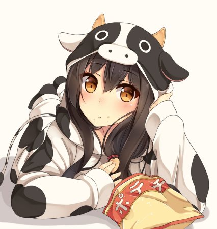 Аниме тянка корова