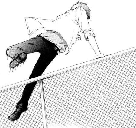 Парень идет Манга