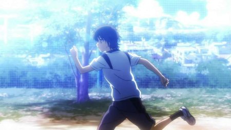 Аниме персонаж бежит