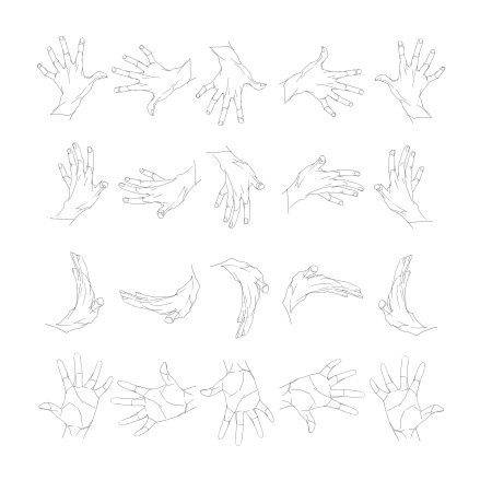 Референсы рук аниме