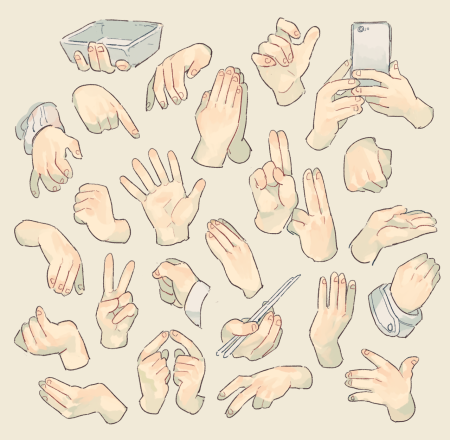 Руки для рисования мультяшные