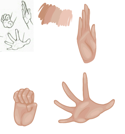 Шаблоны рук для рисования