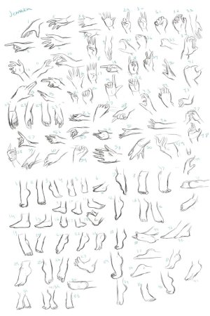 Руки для рисования аниме