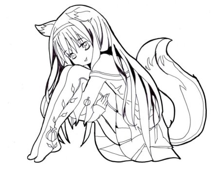 Раскраски японские аниме