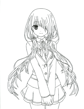 Картинки аниме раскраски