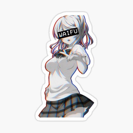 Waifu material наклейки