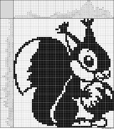 Схемы для вывязывания рисунков