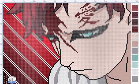 Вышивка крестом аниме