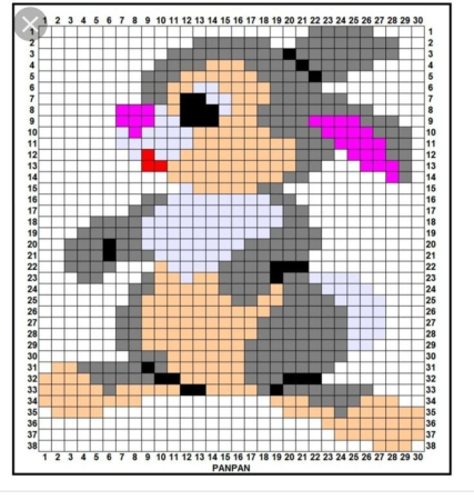 Схемы пиксельного вязания