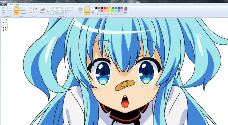 Рисунки в пейнте аниме