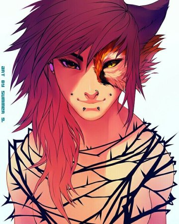 Аниме мальчик Лис