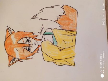 Срисовывать аниме Лис пареню (((