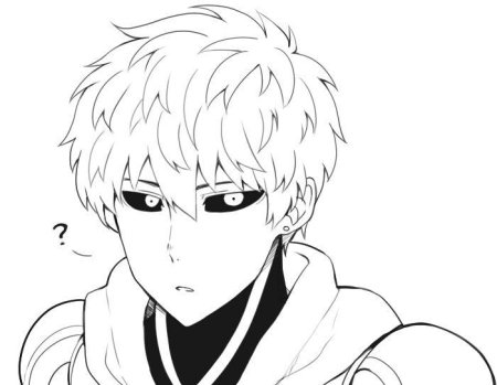 Ванпанчмен для срисовки Генос