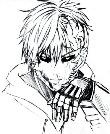 Генос чёрно белый