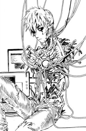 One Punch man Генос Манга