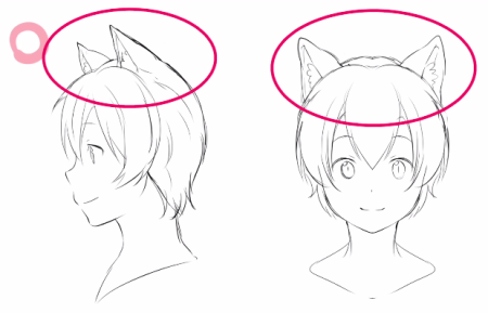 Уши кота аниме