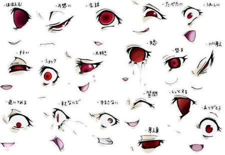 Аниме глаза эмоции