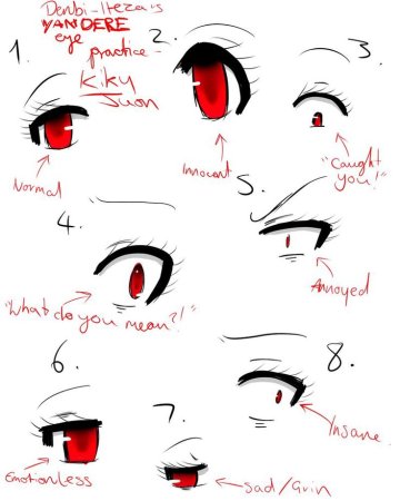 Сумасшедшие глаза аниме