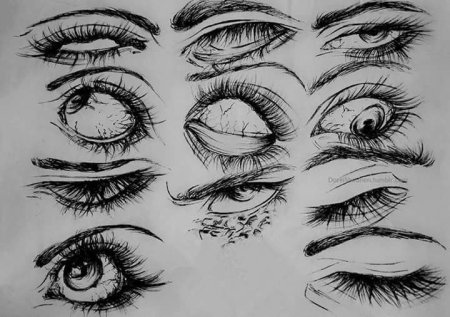 Глаза скетч
