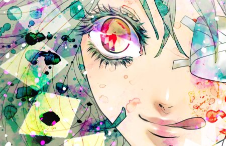 Аниме девушки с разноцветными глазами