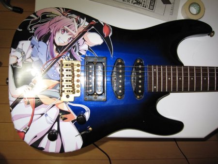 Электрогитара в аниме стиле