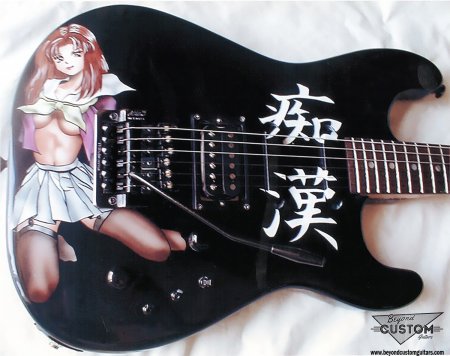 Электрогитара в аниме стиле