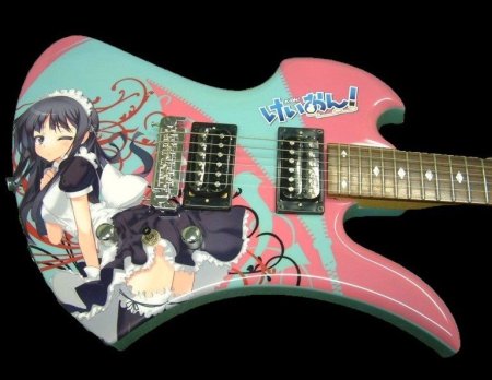 Электрогитара в аниме стиле