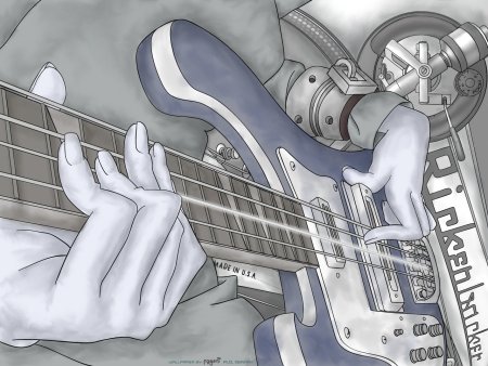 Бас гитарист арт