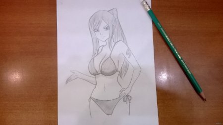 Аниме пара карандашом