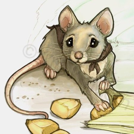 Крыса в мультяшном стиле