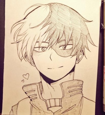 Шото Тодороки скетч