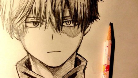 Тодороки шото карандашом