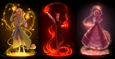 Позы для рисования магия