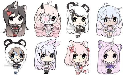 Чиби для срисовки