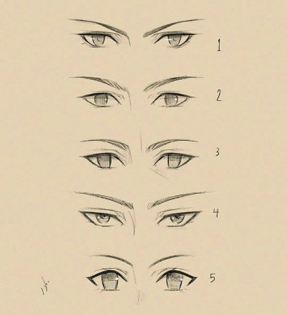 Зажмуренные глаза референс