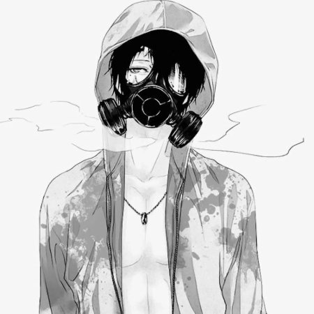 Аниме парень в маске