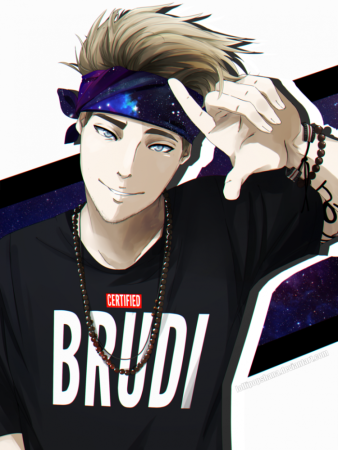 Аниме парень в бандане