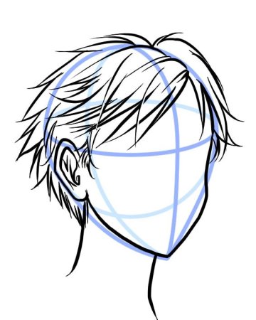 Аниме волосы мальчика