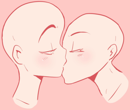 Поцелуй для срисовки